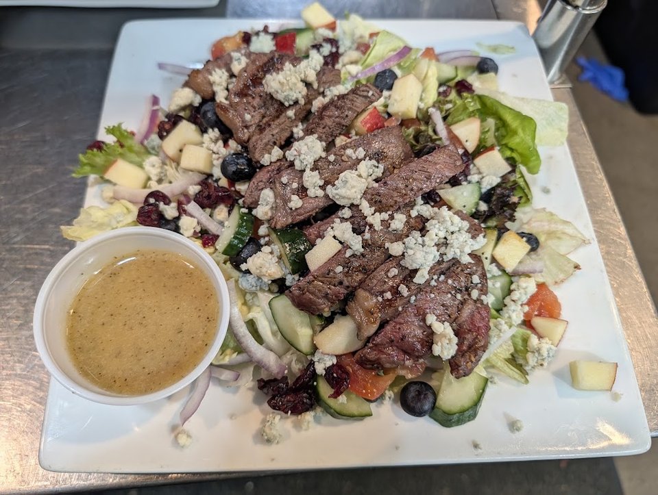JD's a T P Burger Salad